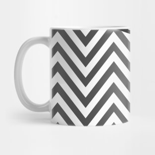 Gray Zigzag, Gray Chevron, Zigzag Pattern, Pink Mug